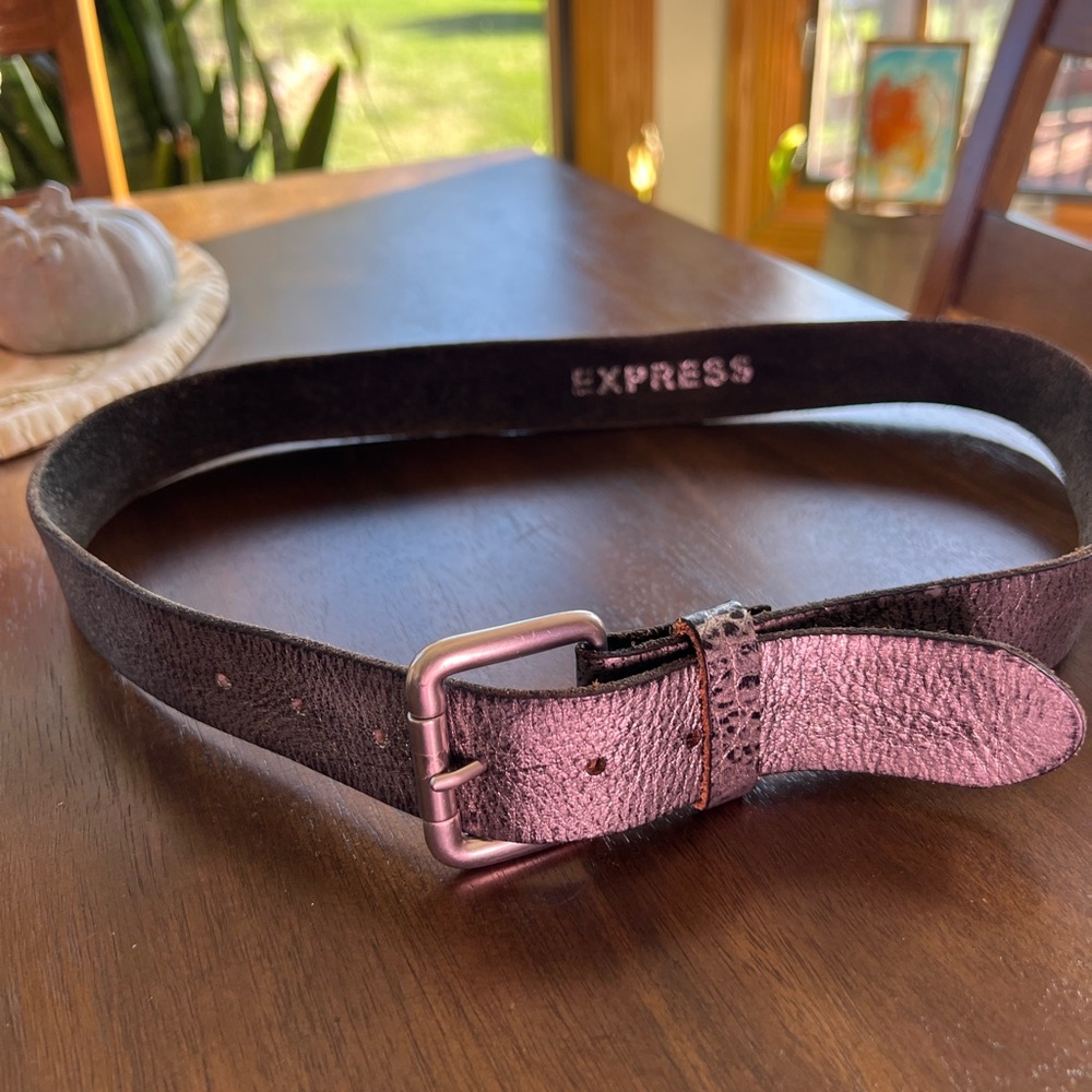Silver/black Express Belt